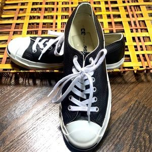 Converse Jack Purcell leather sneakers.